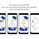 Geometric Royal Blue And Gold Mexican Princess Quinceañera Invitation
