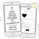 Scribble Illustrations Handwritten Wedding Cake Website Invitation