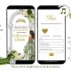 Sage Green Garden Fairy Quinceañera Invitation