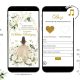 Elegant Champagne Beige Princess Quinceañera Invitation