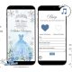 QW1 Winter Silver and Baby Blue Mis Quince Invitation