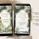 Sage Green Whimsical Forest Quinceañera Invitation