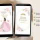A16 Pink And Gold Mexican Princess Quinceañera Invitation