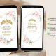 Pink And Gold Mexican Princess Quinceañera Invitation