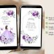 Purple And Silver Mexican Princess Quinceañera Invitation