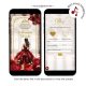 A12 Red Ballroom Quinceañera Invitation