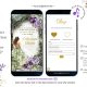 Sage Green Purple Whimsical Forest Quinceañera Invitation
