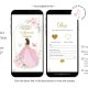 A16 Pink And Gold Mexican Princess Quinceañera Invitation