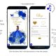 Geometric Royal Blue And Gold Mexican Princess Quinceañera Invitation