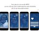 QW1 Navy Blue and Silver Winter Quinceañera Invitation