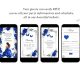 Silver and Royal Blue Princess Quinceañera Invitation