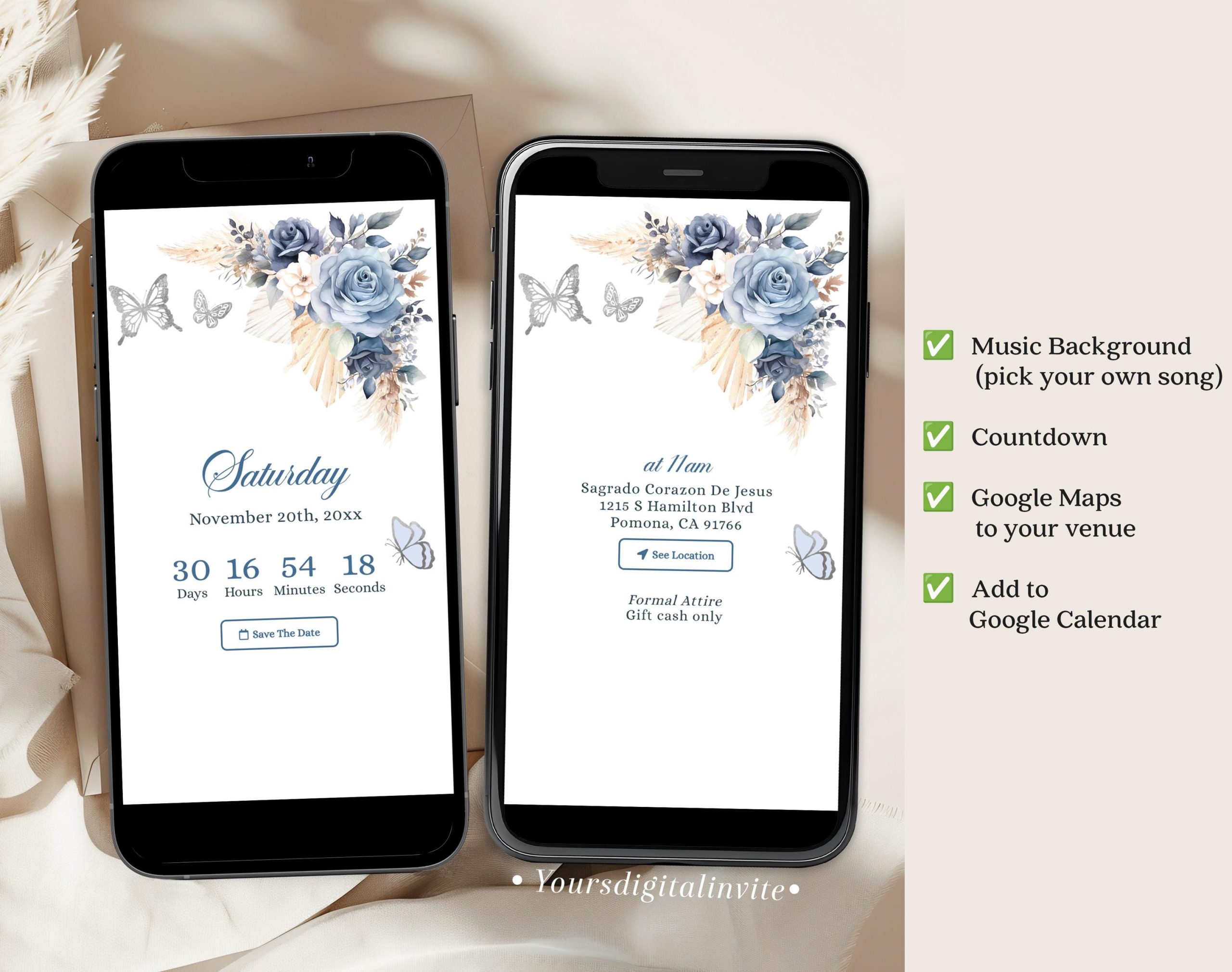 3 q13 blue Q13 Mexican Boho Quince Anos Dusty Blue Silver Princess Dress