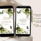Q34 Butterfly Sage Green Quinceañera Invitation