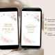 Digital Blush Pink Rose Gold Crown Mis Quince Invitation