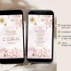 Winter Snowflakes Pink Mexican Quinceañera Invitation