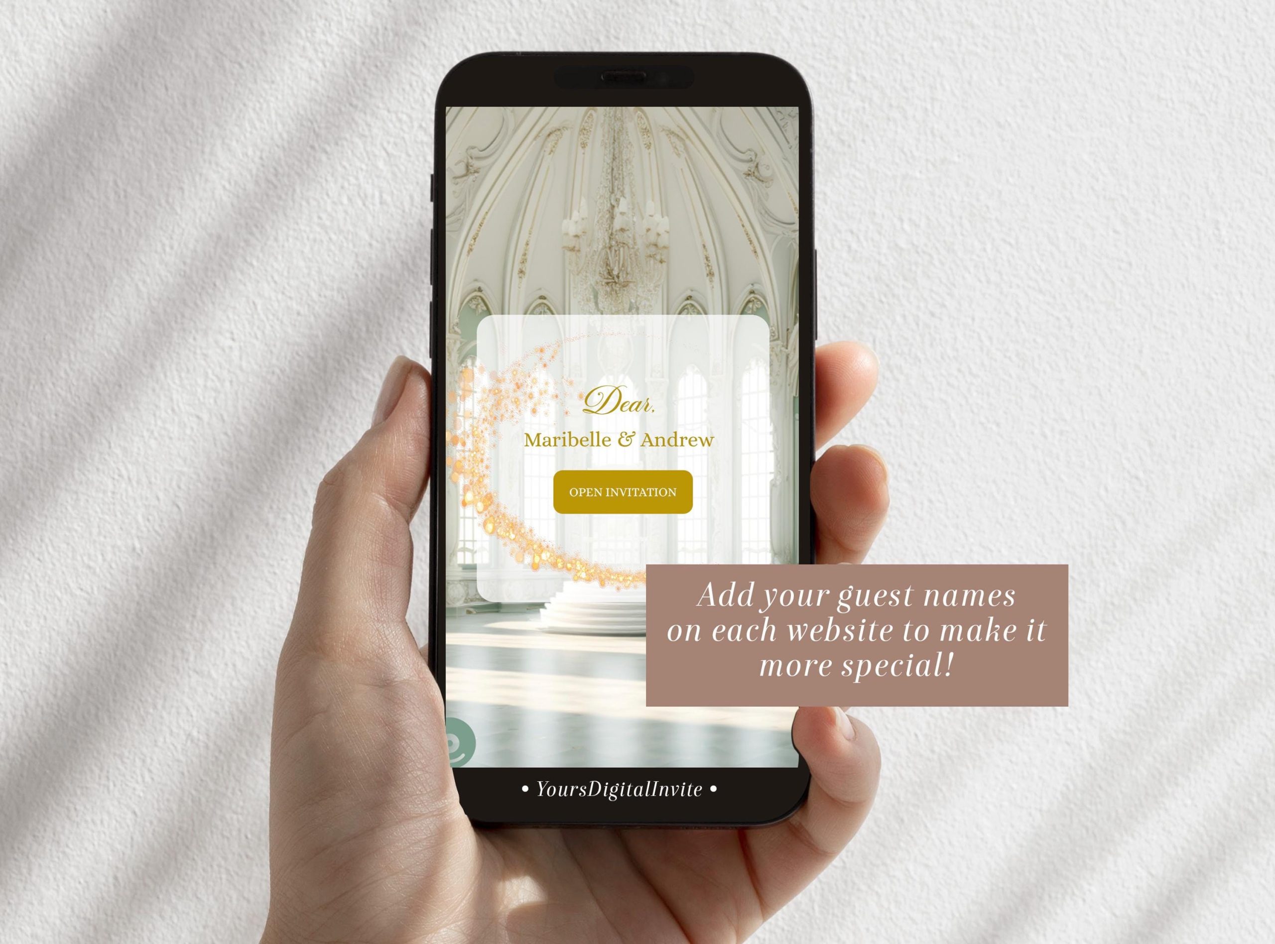 4 a12 sage A12 Sage Floral Ballroom Quinceañera Invitation