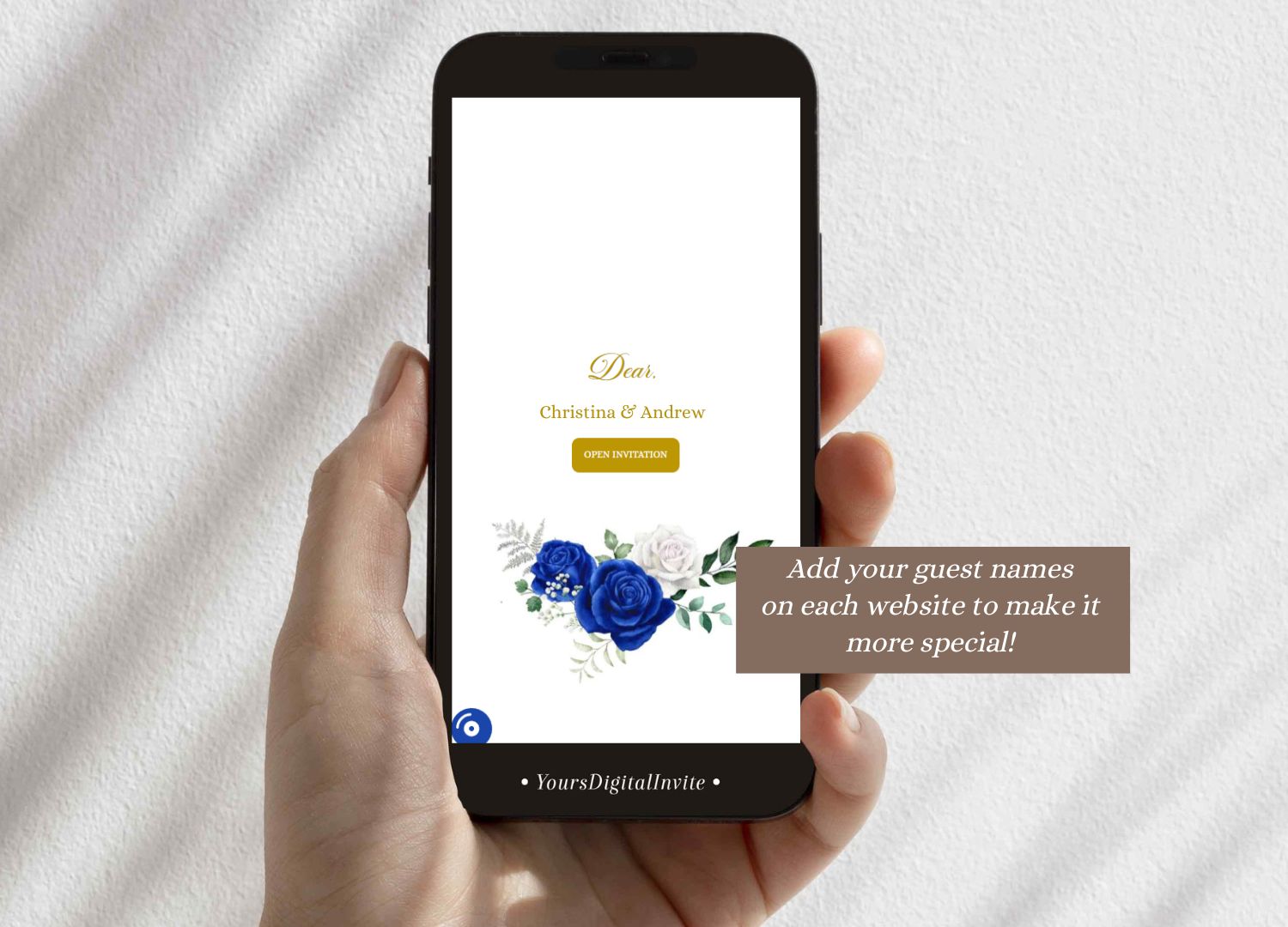 Elegant Royal Gold Royal Blue Quinceanera Princess Invitation