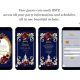 A15 Fairytale Royal Blue and Red Rose Quinceañera Invitation