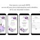 Purple And Silver Mexican Princess Quinceañera Invitation