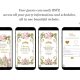A15 Fairytale Princess Castle Sage Blush Pink Floral Quinceañera Invitation