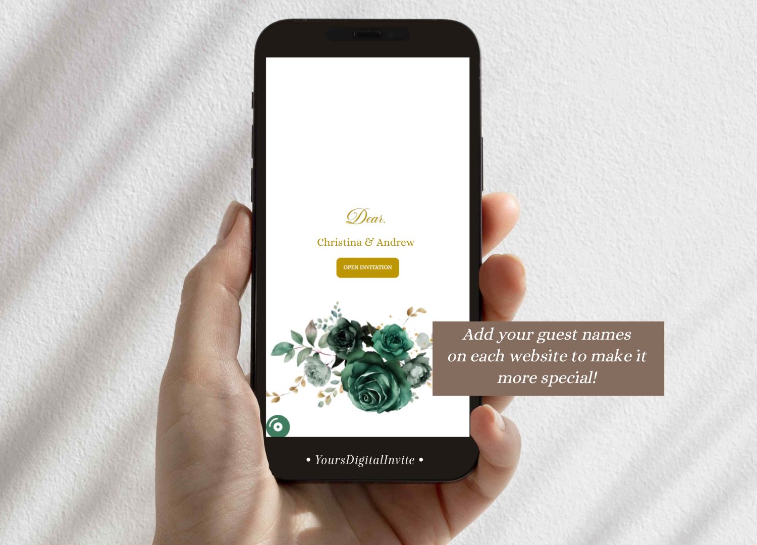 Custom Boho Gold Green Emerald Beautiful Princess Mexican Quince Anos Invitation