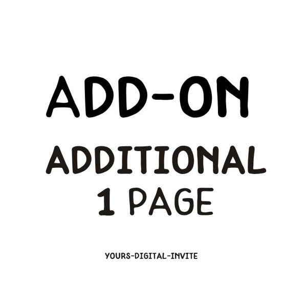 Add On Additional Page
