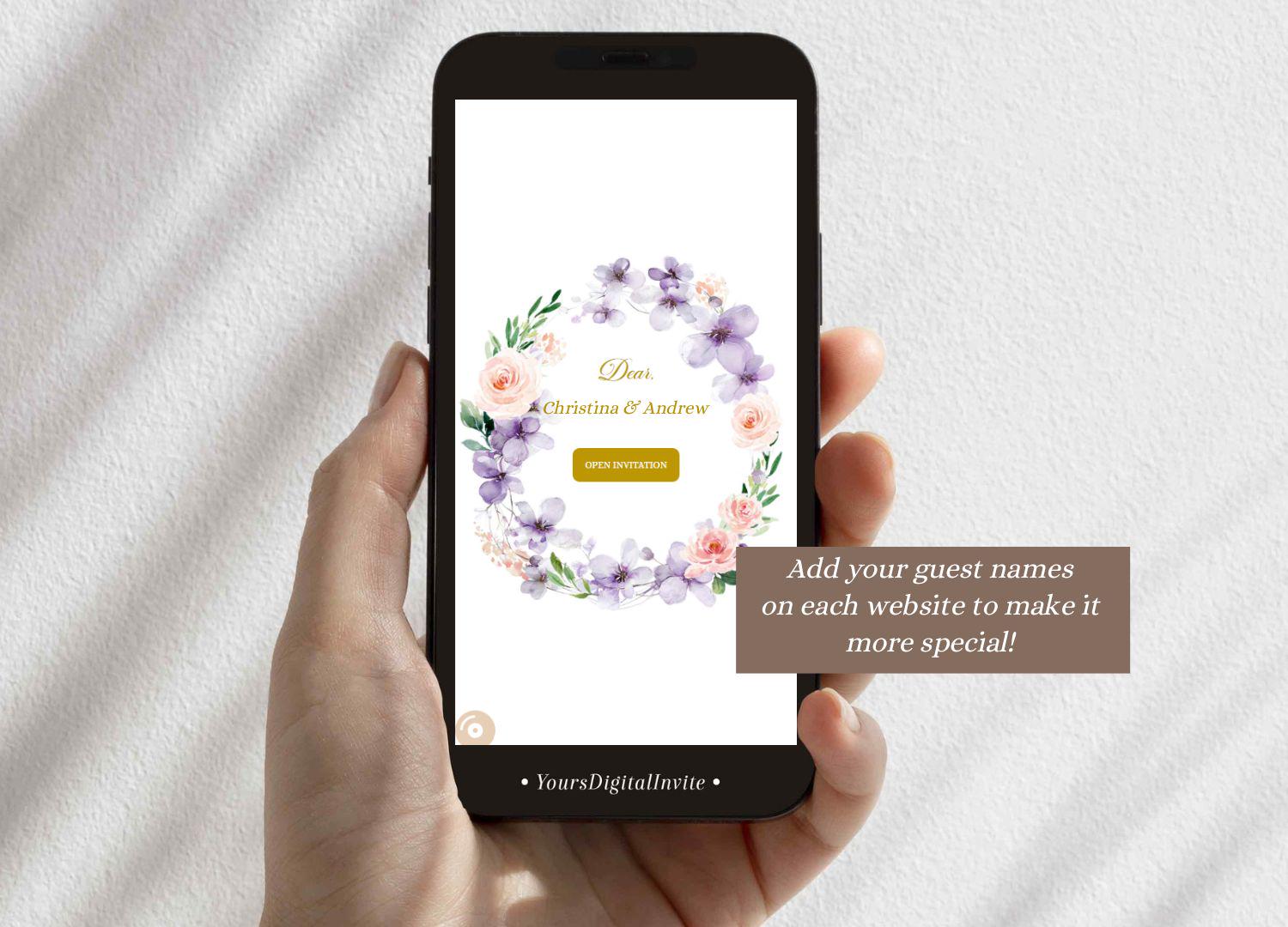 A15 Fairytale Princess Pink Purple Quinceañera Invitation