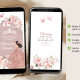 Butterfly Rose Gold Pink Quinceanera Princess Invitation
