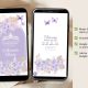 Purple Boho Quinceanera Invitation