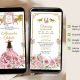 A19 Rose Gold Western Charra Quinceanera Princess Invitation