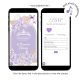 Purple Boho Quinceanera Invitation