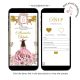 A19 Rose Gold Western Charra Quinceanera Princess Invitation