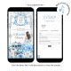 A20 Blue Carriage Royal Princess Quinceanera Invitation