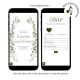 C110 Greenery Wedding Website Invitation