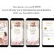 Rose Gold Royal Castle Princess Quinceanera Invitation