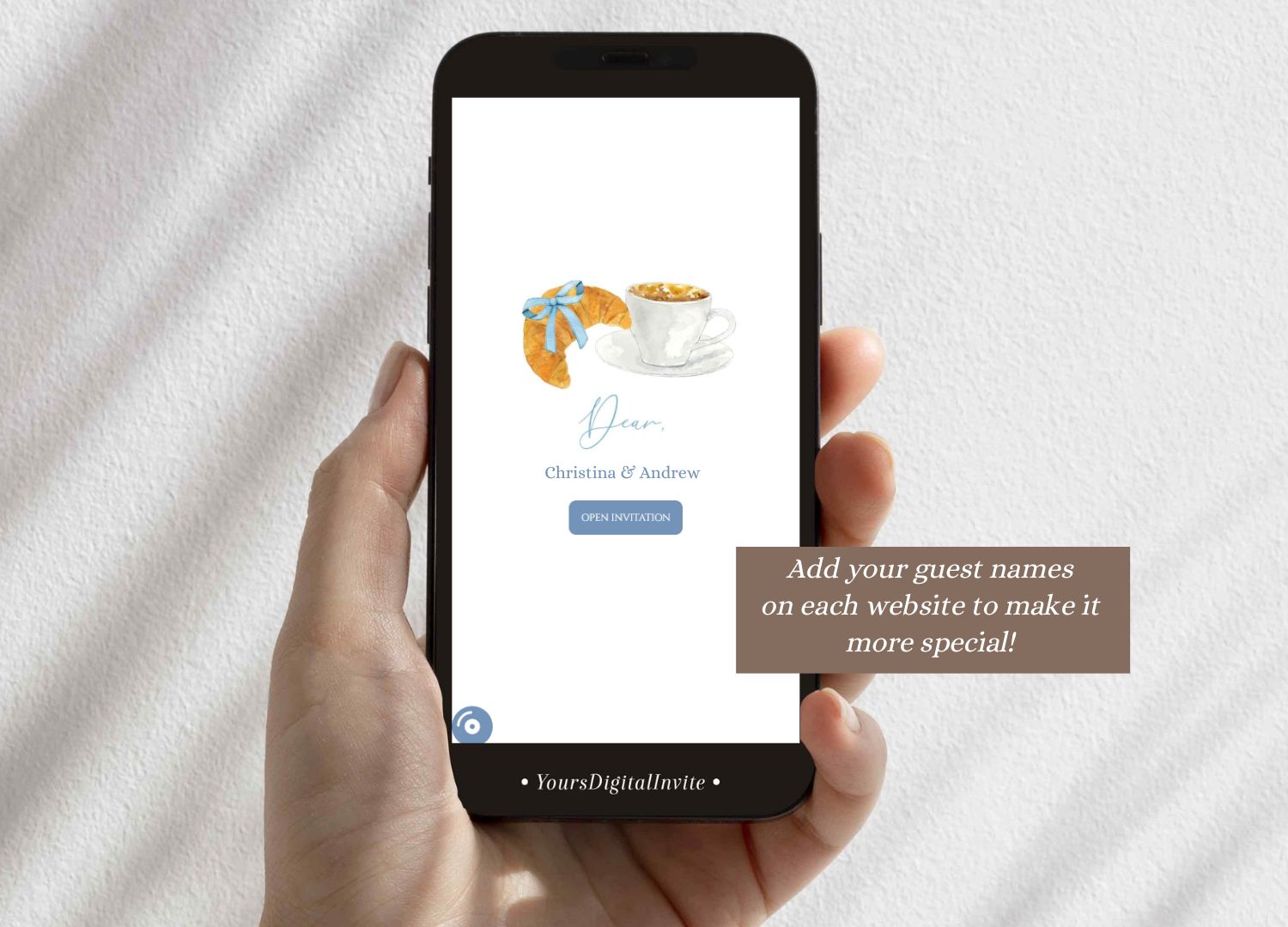 C94 Coquette Parisian Cafe French Blue Baby Shower Invitation