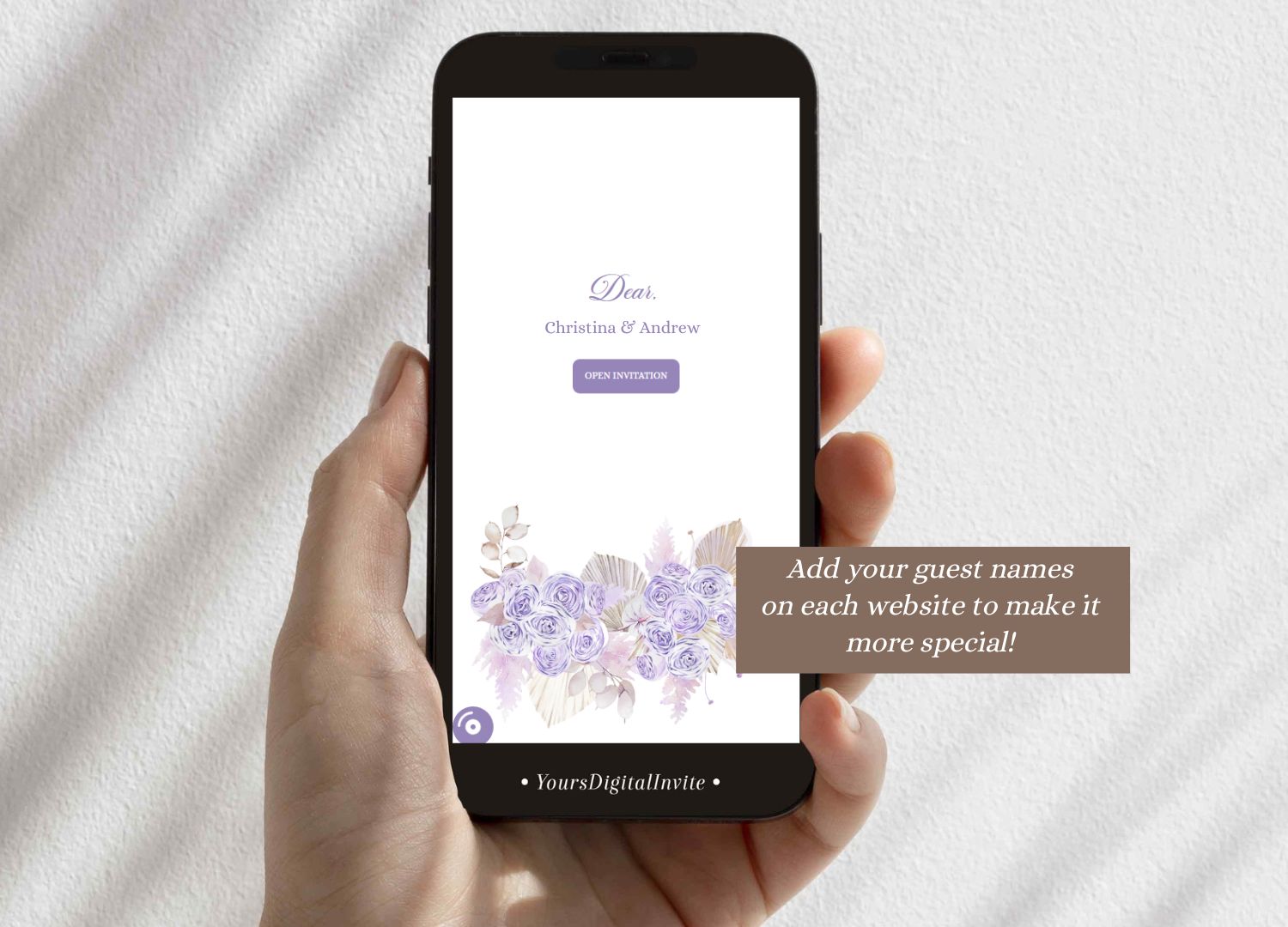 Purple Boho Quinceanera Invitation