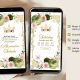 Elegant Sage and Green Quinceanera Invitation