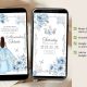 Elegant Baby Blue Princess Quinceanera Invitation