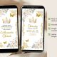 Elegant Ivory Champagne Quinceanera Invitation