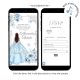 Elegant Baby Blue Princess Quinceanera Invitation