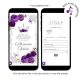 Elegant Purple Quinceanera Invitation
