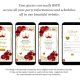 Elegant Red Quinceanera Invitation