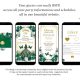 Gold and Emerald Green Princess Quinceanera Invitation