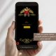 Elegant Black and Red Roses Royal Princess Invitation Custom Name