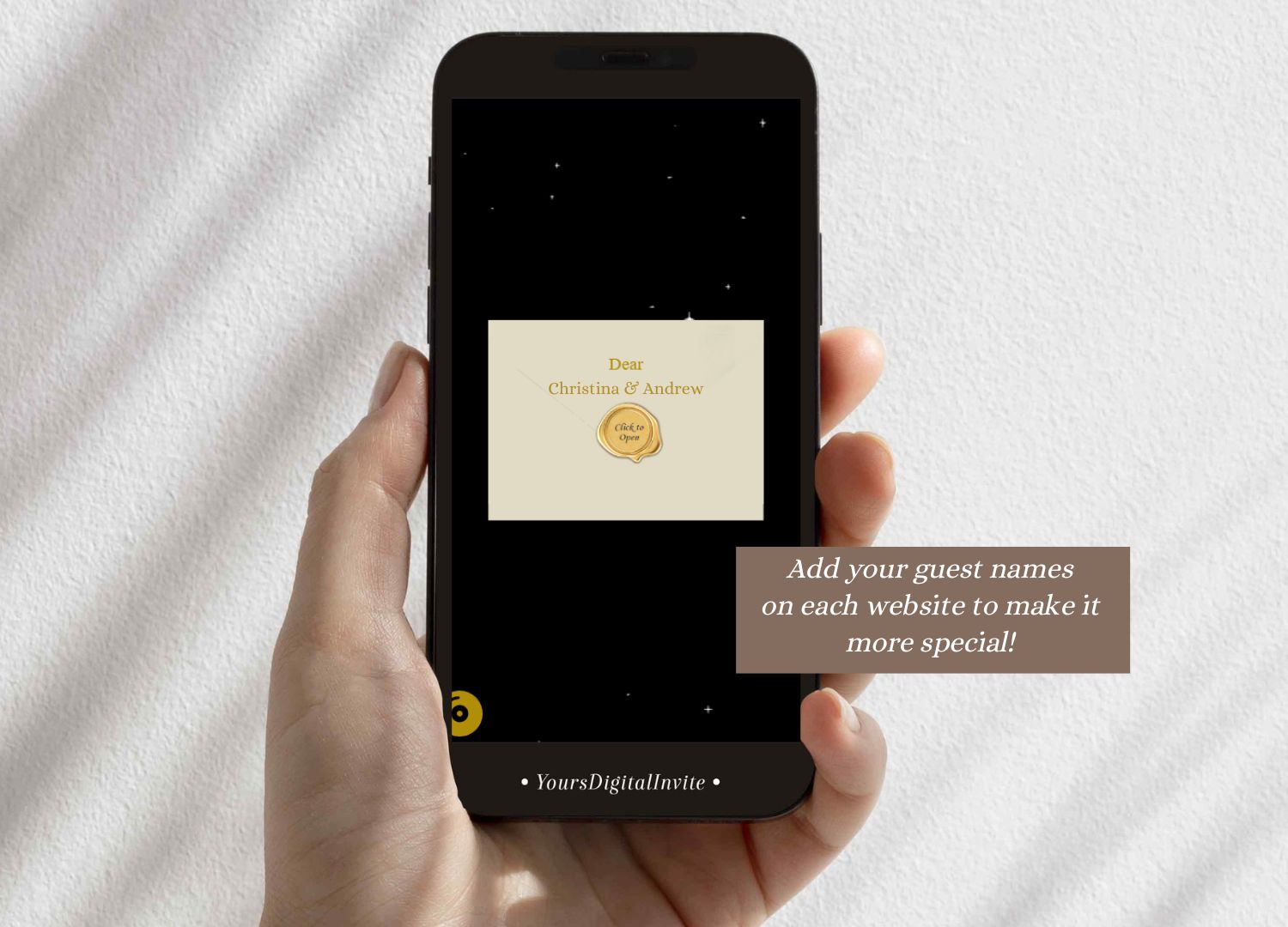 Q35s Starry Night Dark Quinceanera Invitation