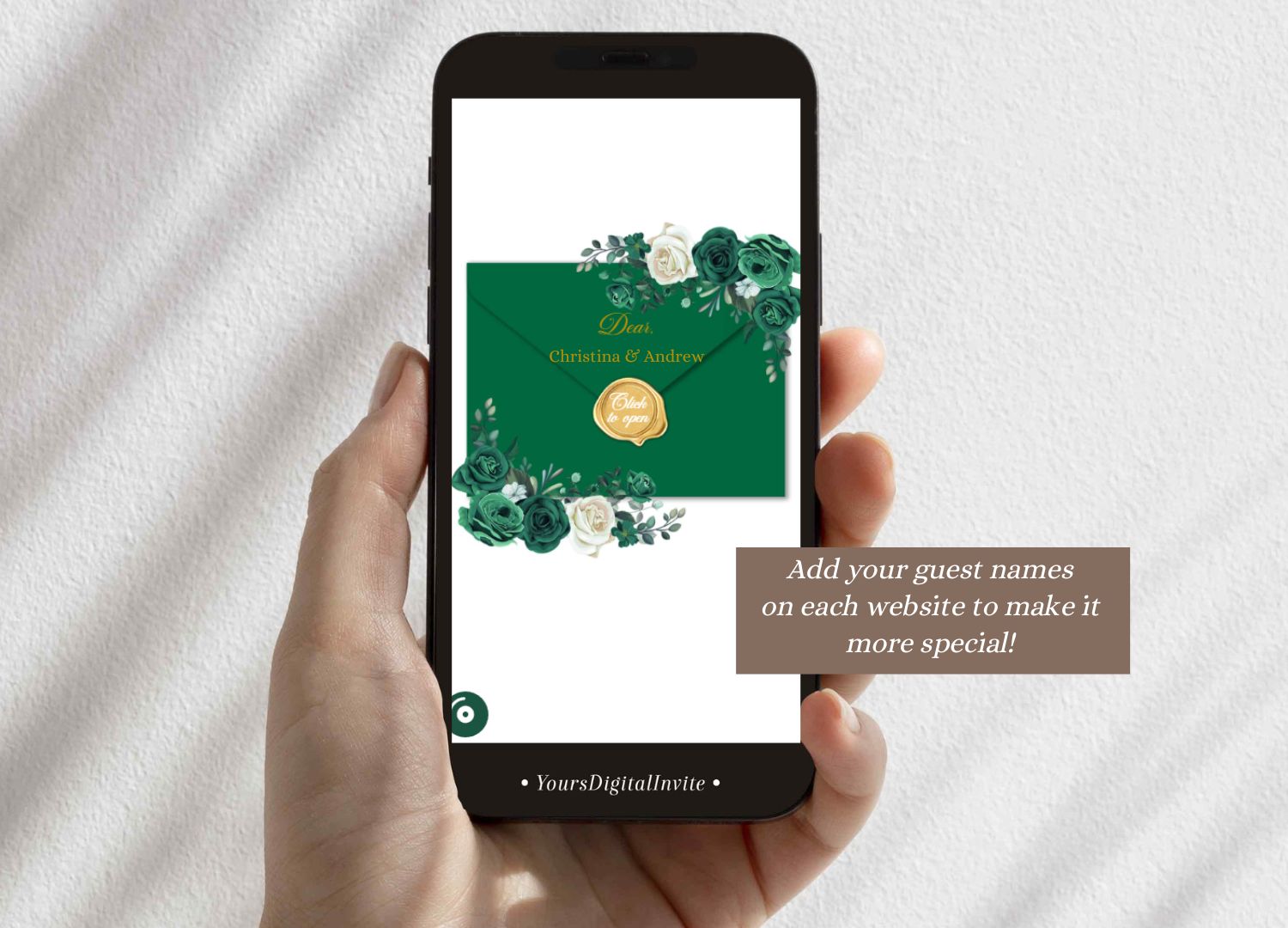 Gold and Emerald Green Princess Quinceanera Invitation