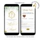 Regency Era Blue Themed Wedding Invitation