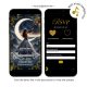 Gold Dusty Blue Quinceanera Celestial Glam Invitation