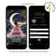 Q35 Gold Pink Quinceanera Celestial Glam Invitation